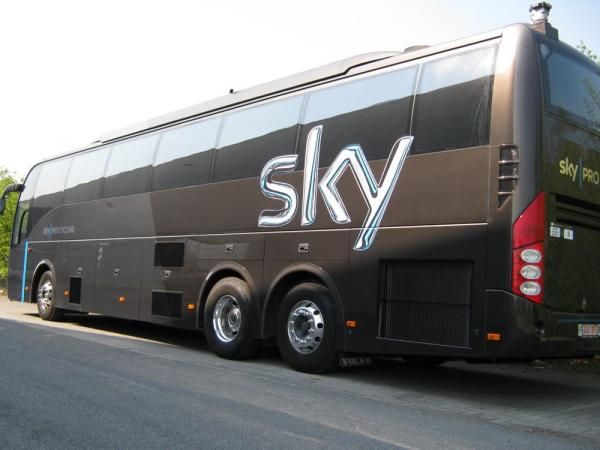 The famous Team Sky bus