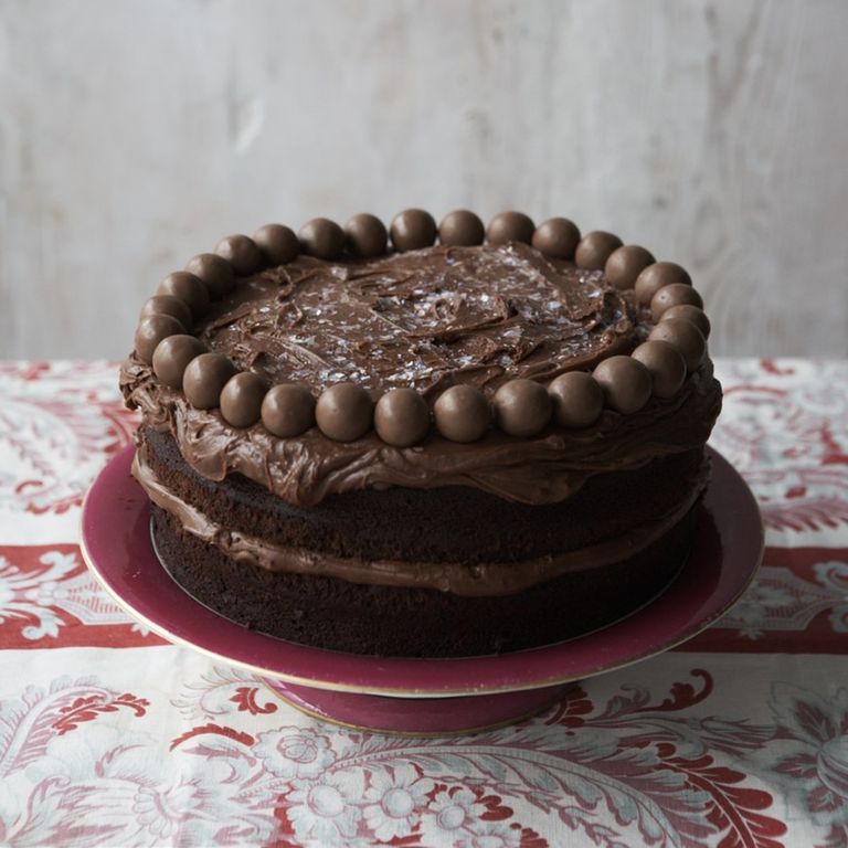 Chocolate Malteser Cake with Malted Chocolate Frosting recipe-recipe ideas-woman and home
