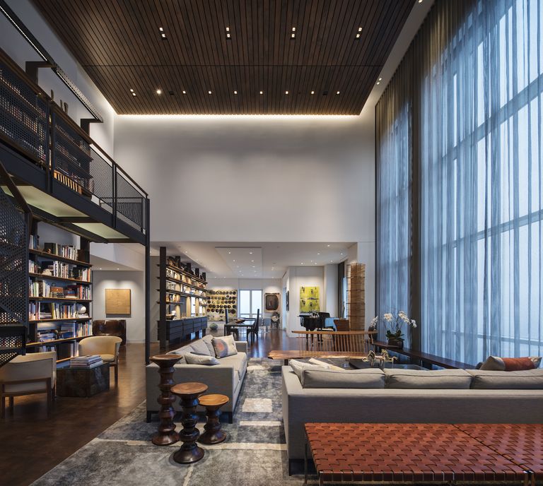 Image showcasing This industrial-inspired penthouse loft boasts chic interiors and ...