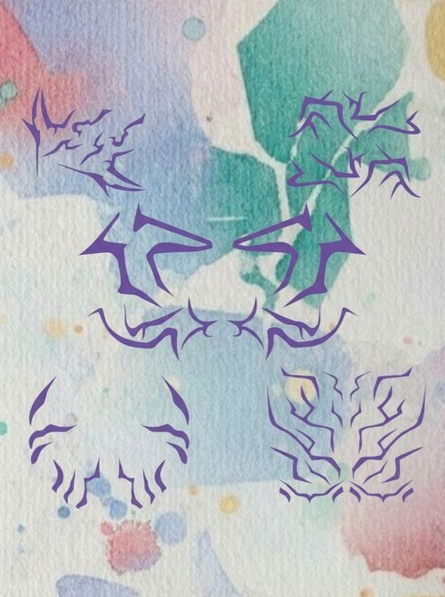 6 Pcs Temporary Tattoos 