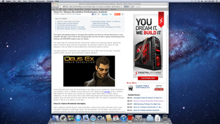 The Deus Ex 3 Article Before Safari Reader