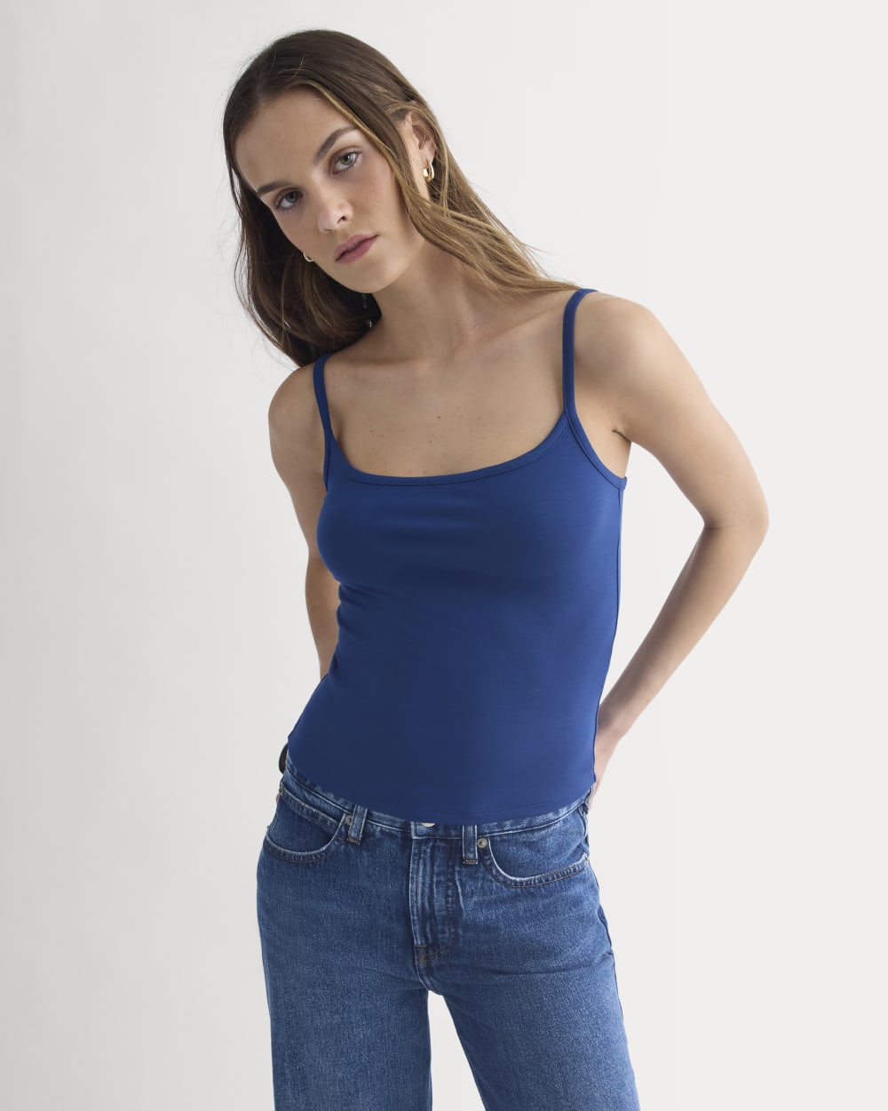 Scoopneck Cami | Estate Blue - Xxs