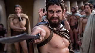 Gerard Butler in 300.