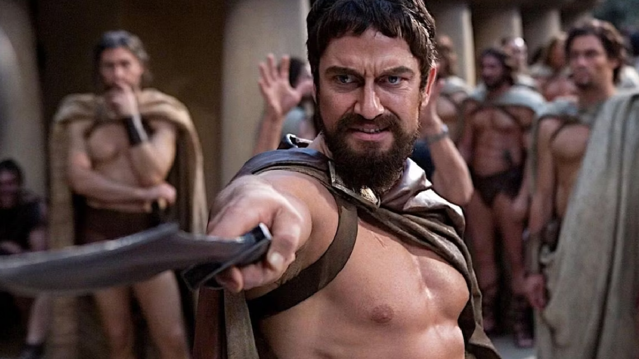 Gerard Butler in 300.