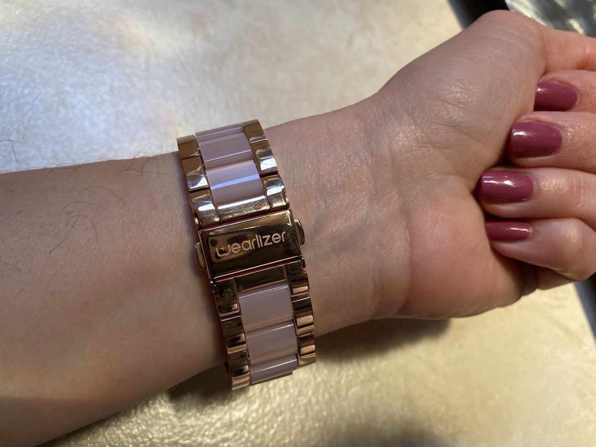 Wearlizer Stainless Steel and Resin Apple Watch Band