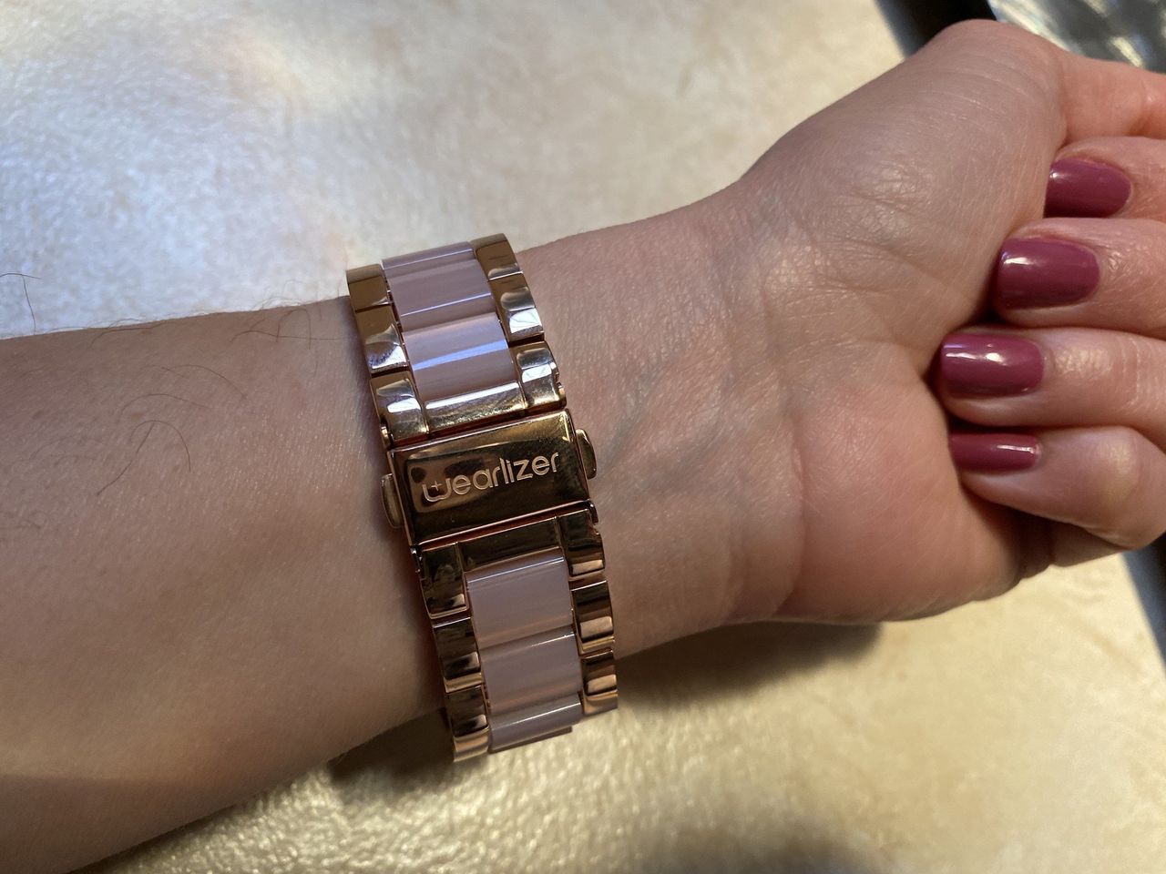 Wearlizer Stainless Steel and Resin Apple Watch Band