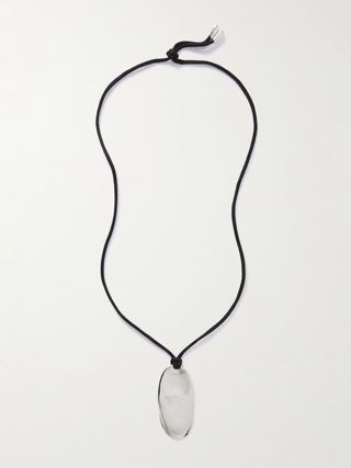 Janet Sterling Silver and Cord Necklace