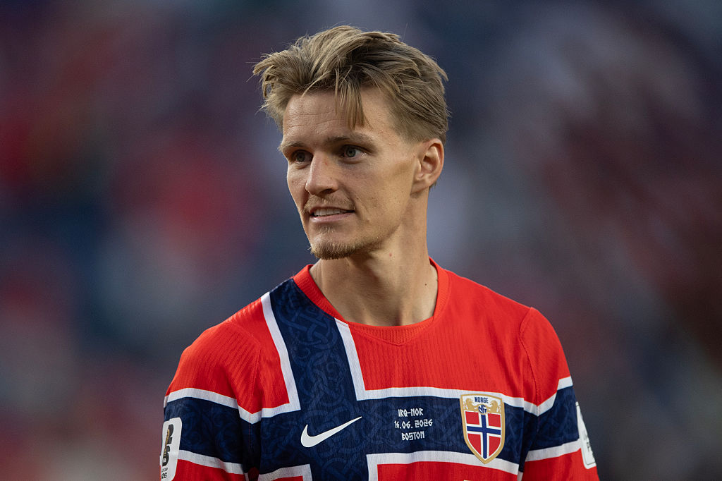 Martin Odegaard in action for Norway at the 2026 World Cup