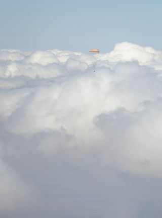 The Soyuz TMA-03M spacecraft is seen as it lands on July 1, 2012.