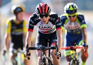 Dan Martin finishes stage 14 at the Tour de France after a late puncture