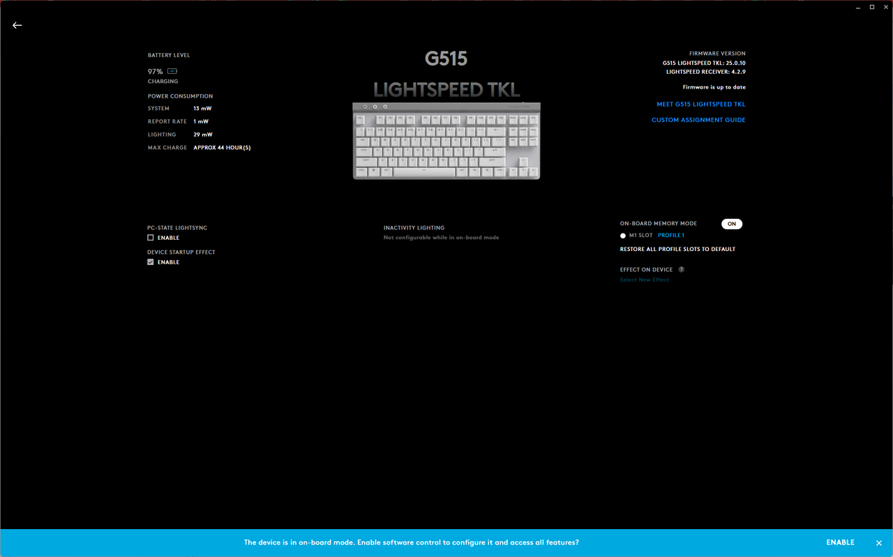 Logitech G 515 Lightspeed TKL