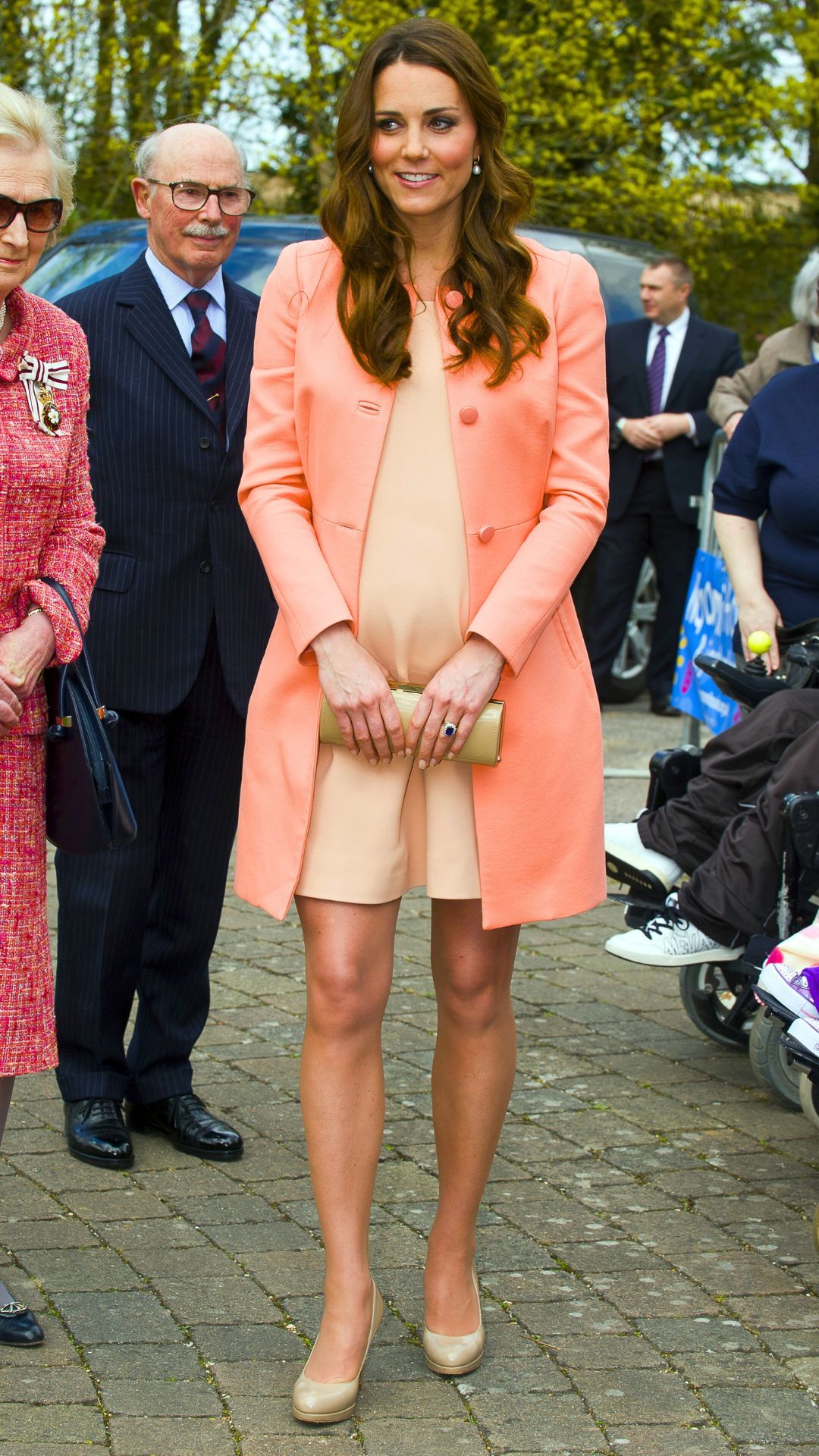 kate middleton orange coat