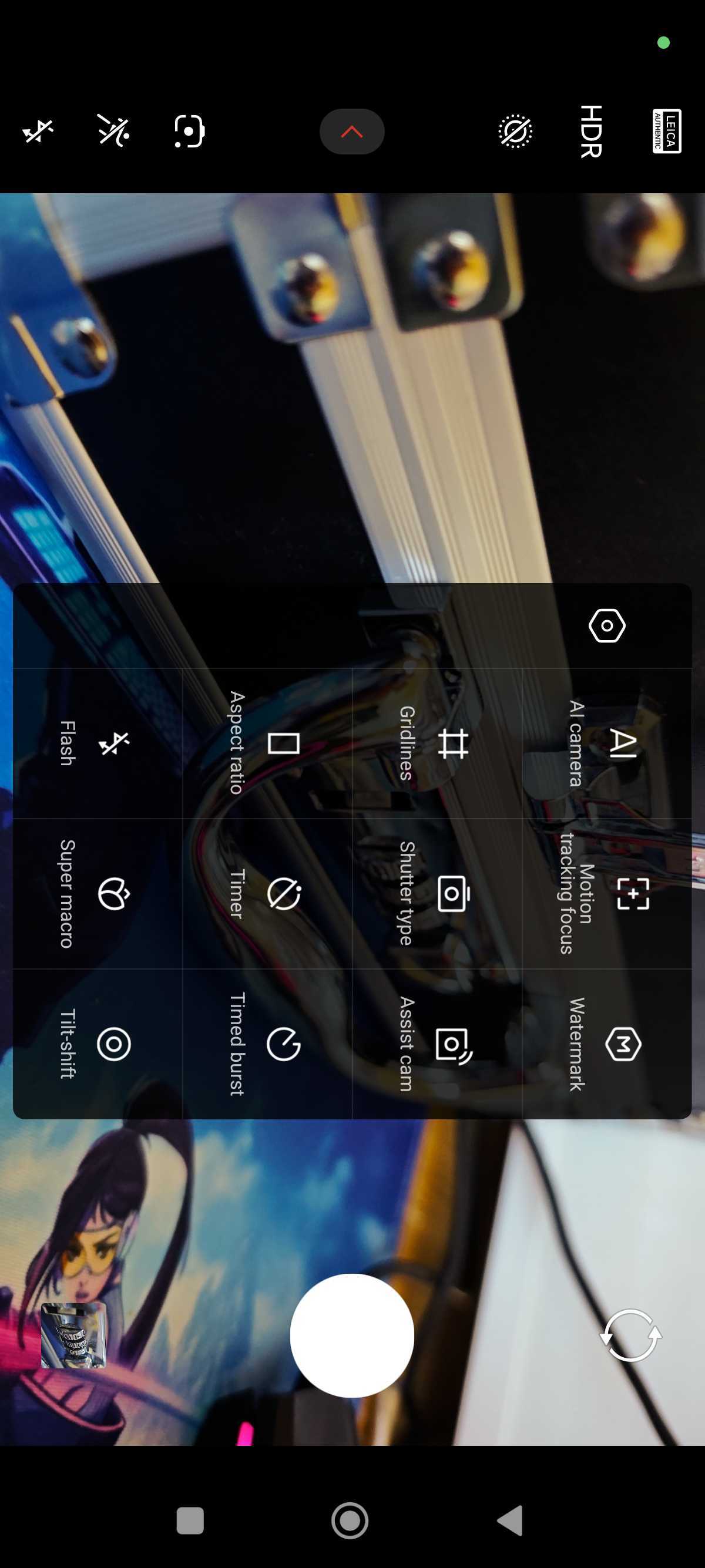 A liquid silver Xiaomi 15 on a detailed blue background