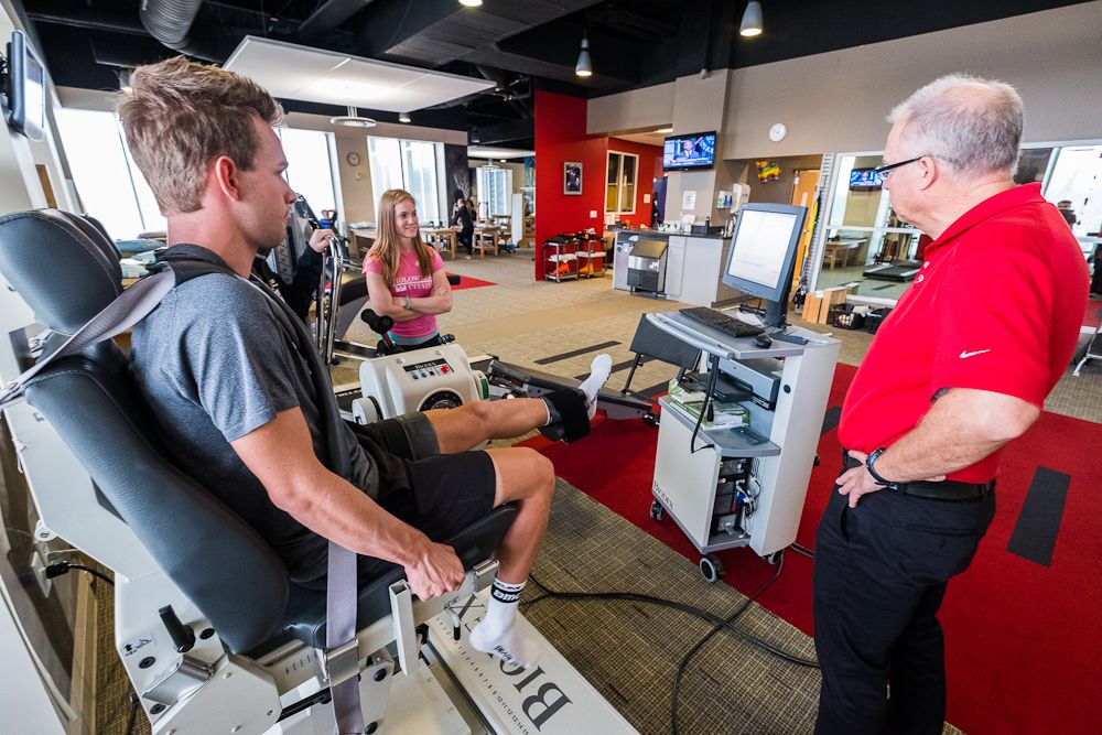 A Holowesko rider undergoes tests at Greenville Health System&rsquo;s Steadman Hawkins Clinic