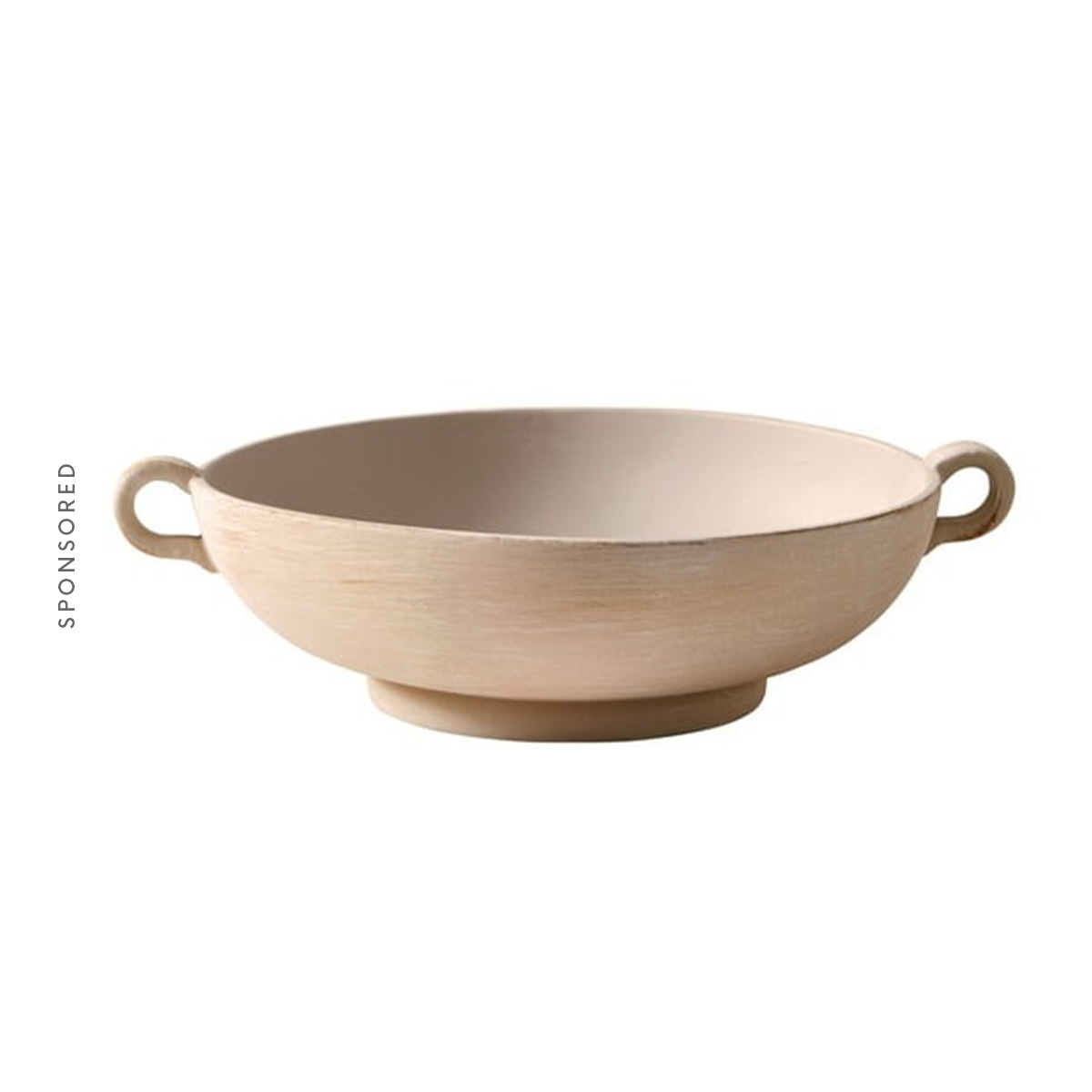 Better Homes & Gardens Ceramic Low Stone Distressed Bowl