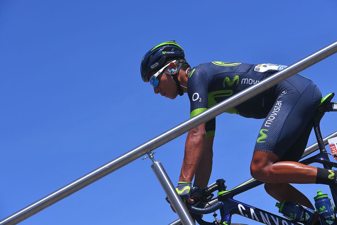 Nairo Quintana ahead of the Tour's 15th stage
