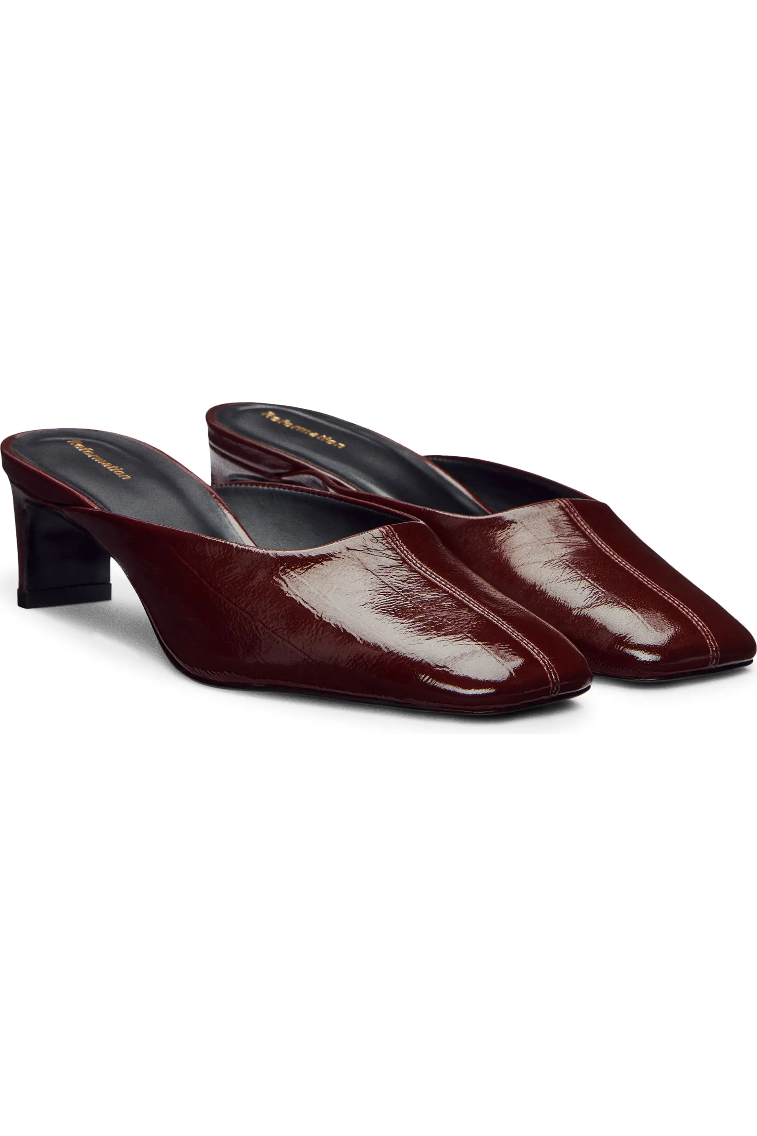 Reformation, Inez Leather Heeled Mule