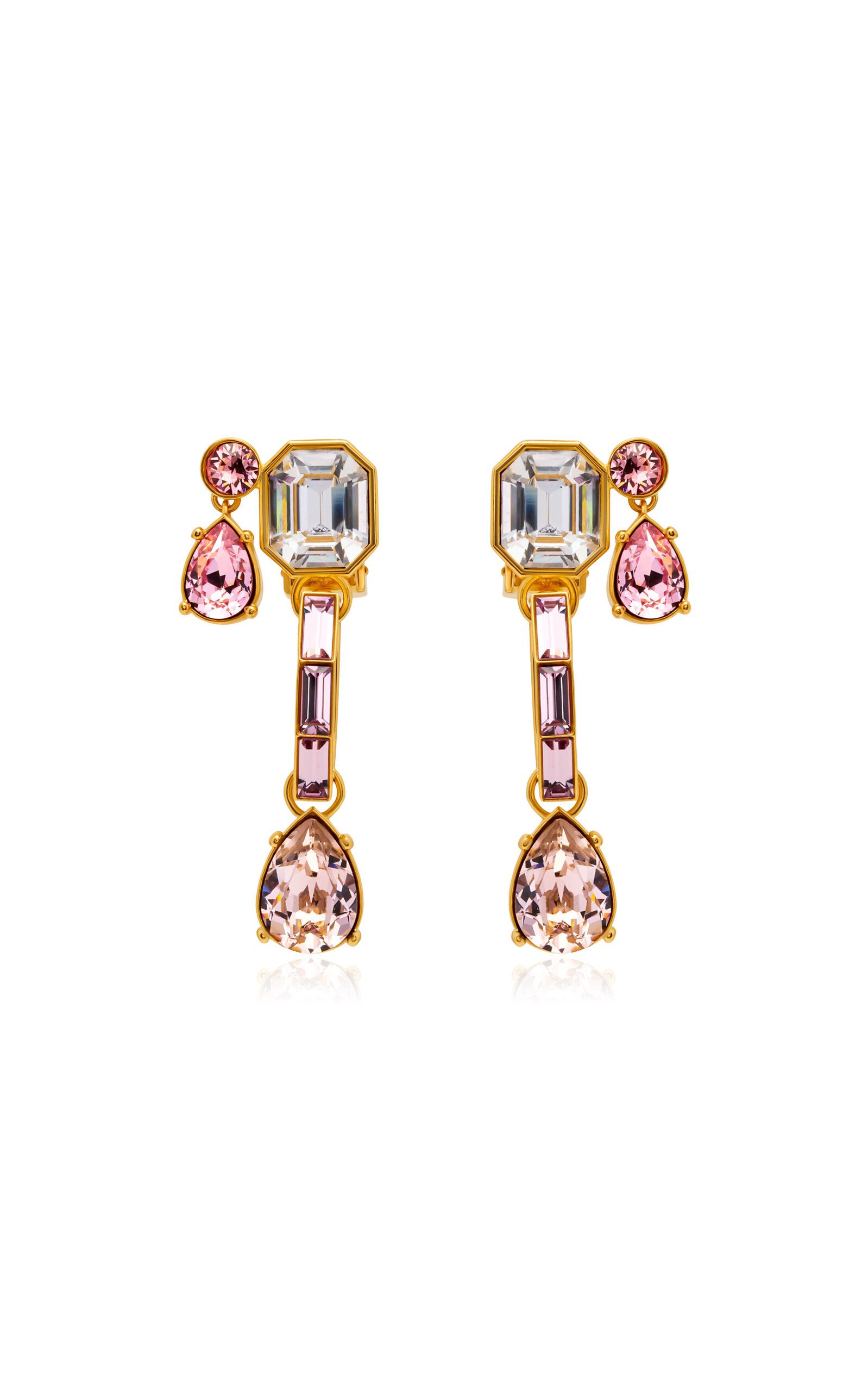 Baguette Rhinestone Drop Earrings