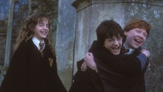 Hermione, Harry and Ron as kids in Harry Potter movie