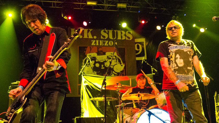 Alvin Gibbs and Charlie Harper of UK Subs perform on December 16, 2016