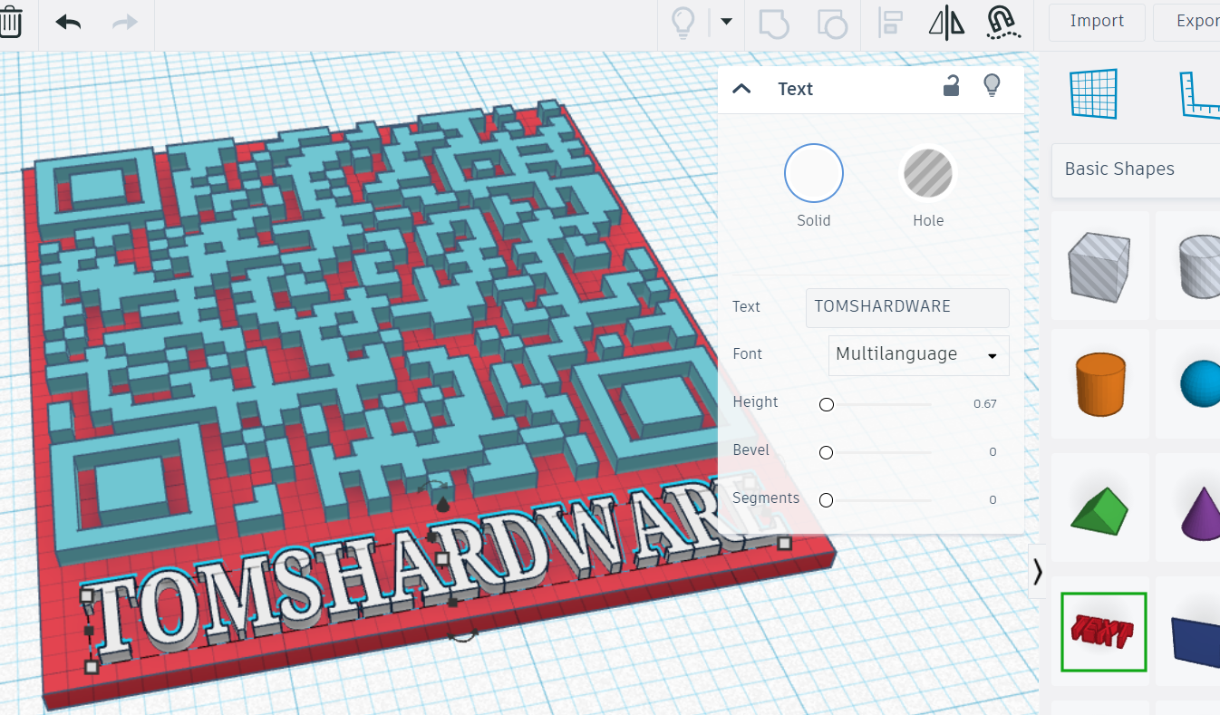 3D Print QR codes