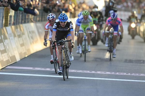 Daniel Martin (Garmin-Cervelo) finishes the Giro di Lombardia