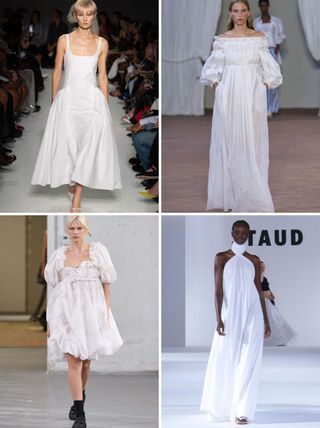Dress colour trends: pure white