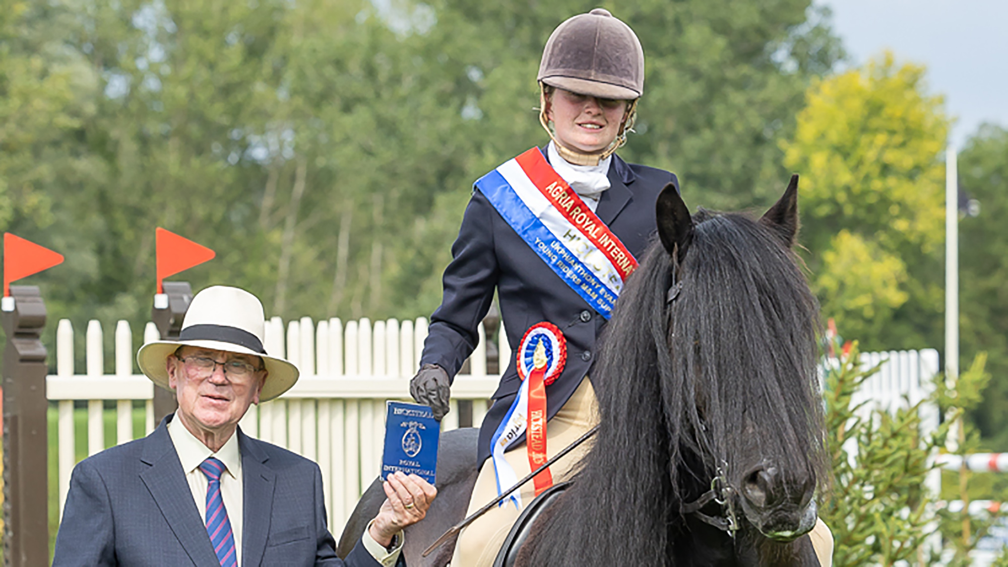 Champion. Leyla Scott-Christian and GRISEBURN MAJOR in The UKPH/Anthony Evans Insurance Young Riders M&amp;M Supreme Championship at The Agria Royal International Horse Show, Hickstead, Sussex 22 July '26