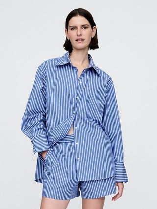 Gap, Organic Cotton Poplin Big Shirt