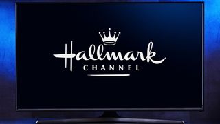 TV screen displaying Hallmark Channel logo