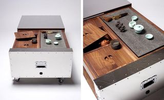 Tea table from 'The Crate Series', by Naihan Li