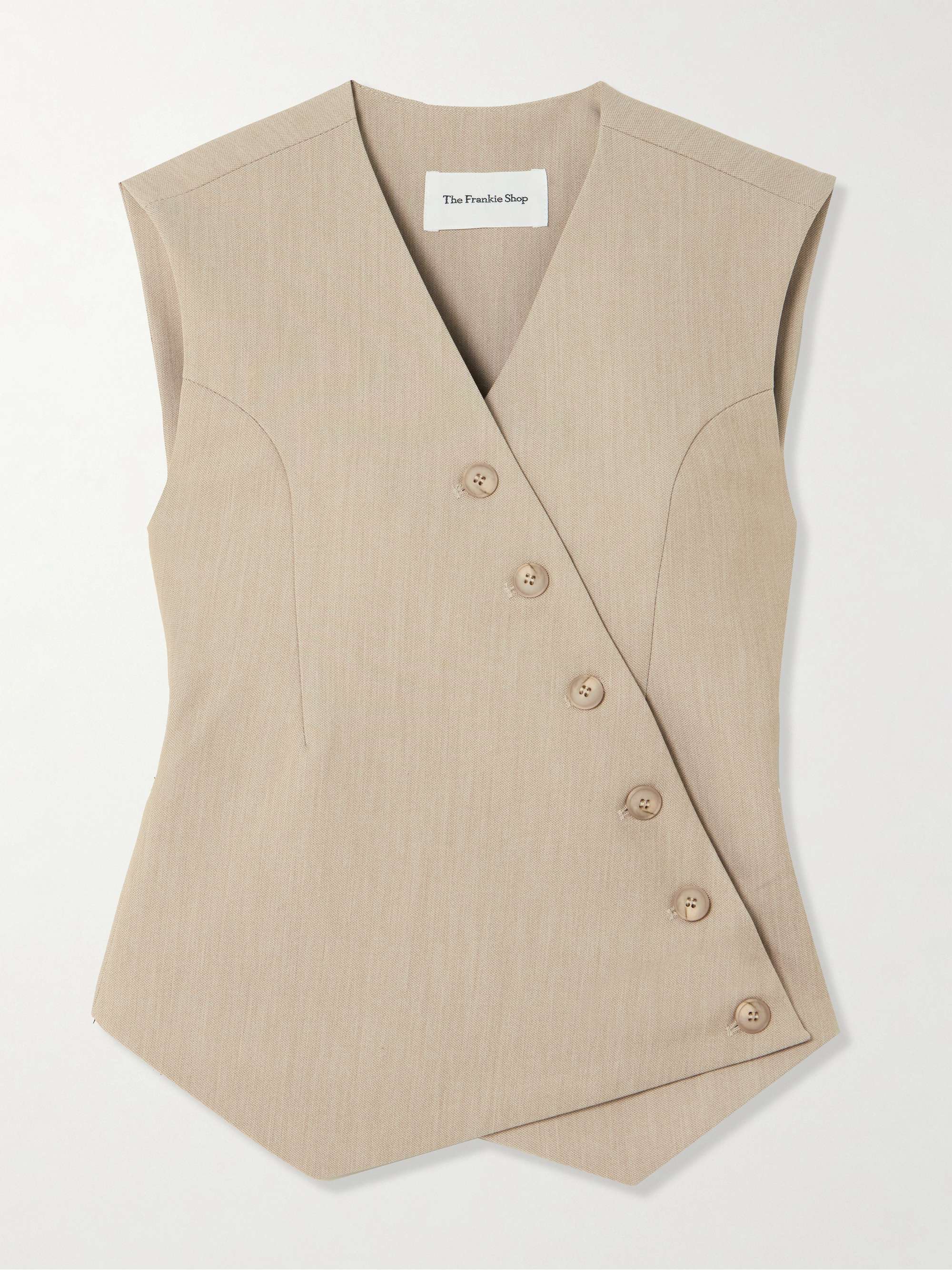 Maesa Asymmetric Canvas Vest