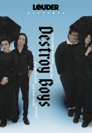 A portrait of Destroy Boys on the cover of Louder