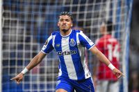 William Gomes celebrates scoring against Nottingham Forest in the Europa League