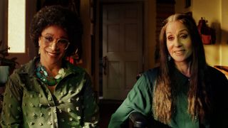 S. Epatha Merkerson and Judith Light smile in Poker Face