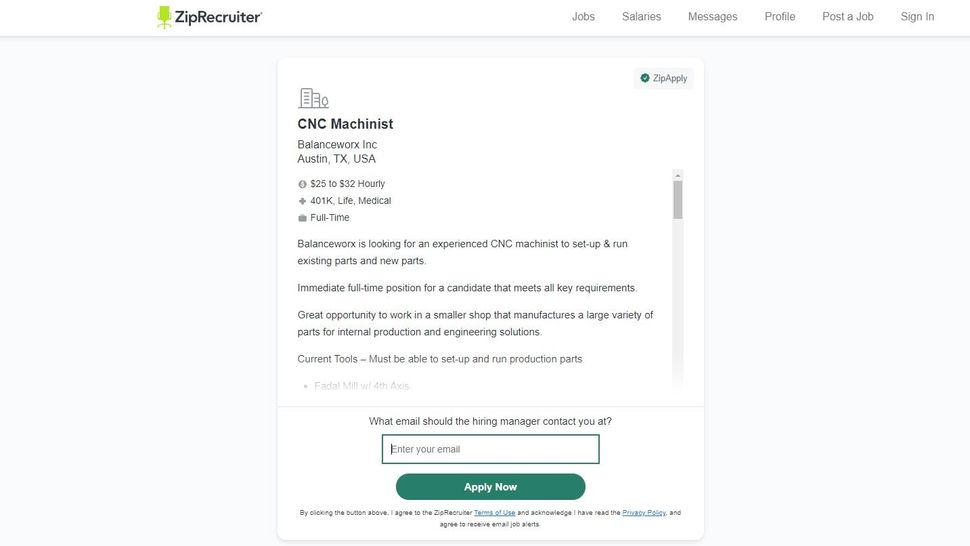 ZipRecruiter job recruiter site review TechRadar