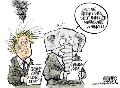 Political Cartoon U.S. Obamacare Trumpcare Ryancare Health care GOP
