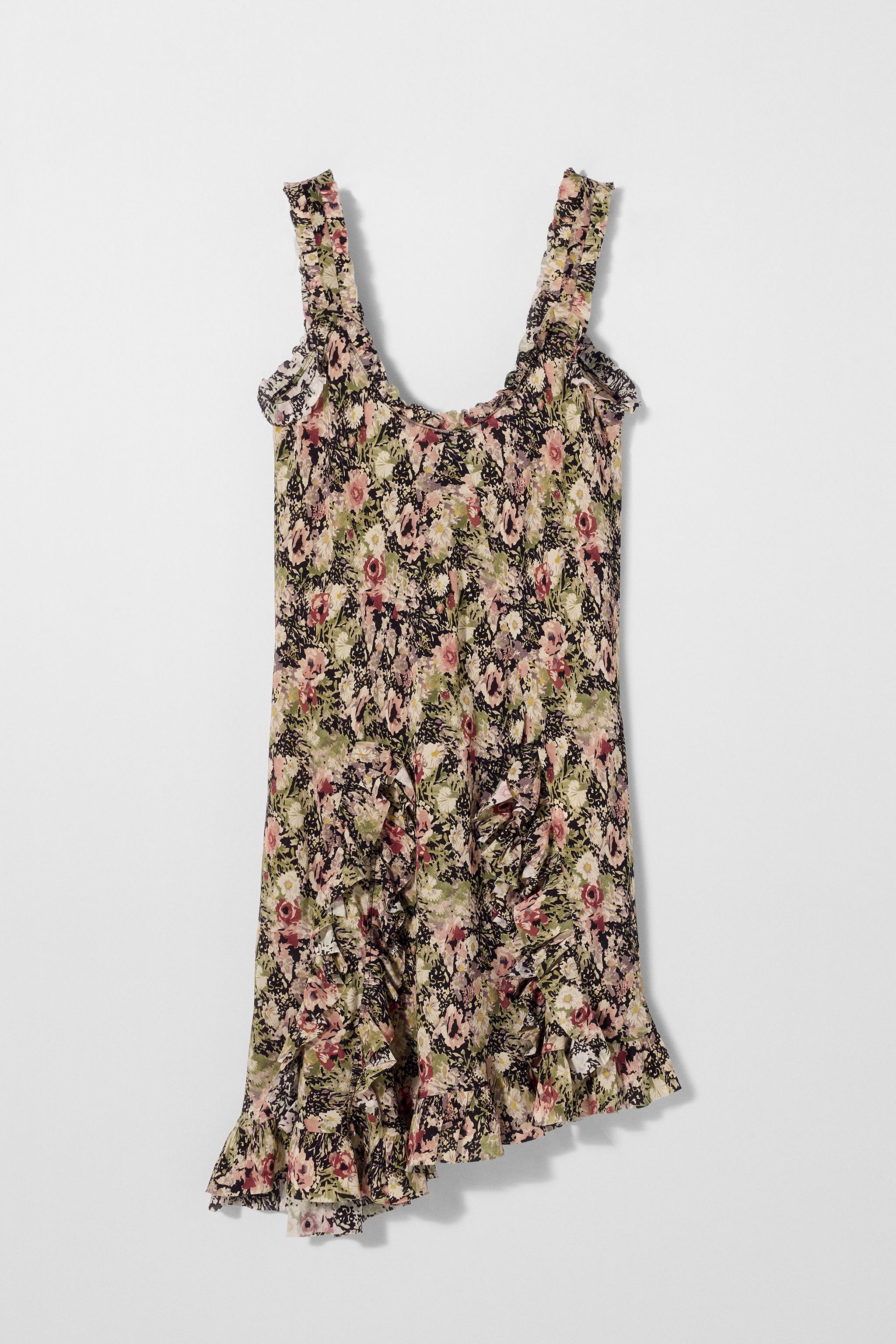 Silk Print Dress Kate Moss X Zara