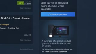 Steam digital product grants boxout on the Steam store