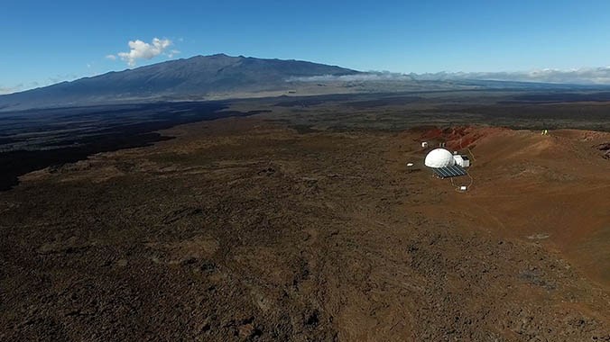 HI-SEAS mission&#039;s dome by drone