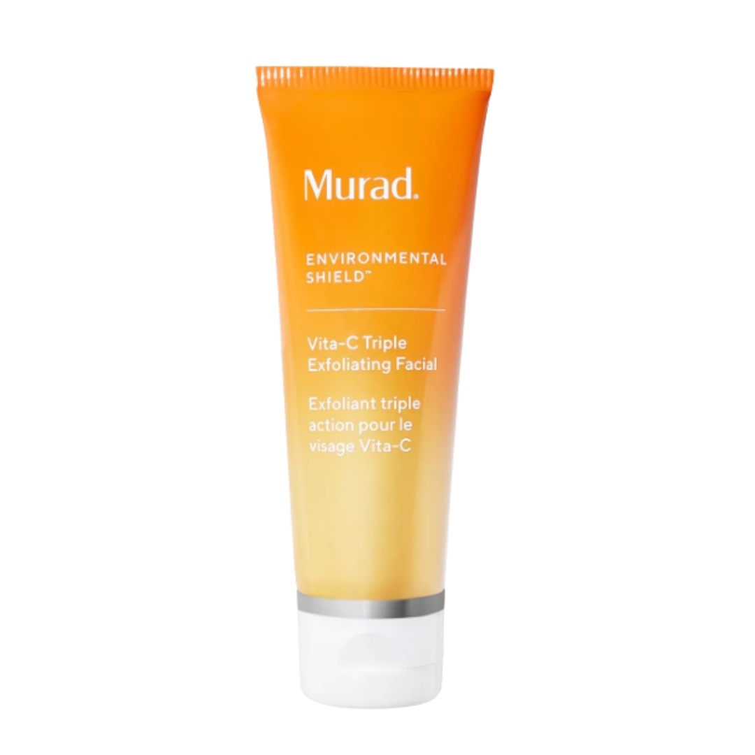 A product shot of the Murad Vita-C Triple Exfoliating Facial, on a white background