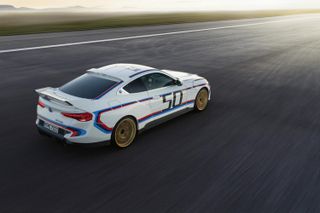 BMW 3.0 CSL on race track
