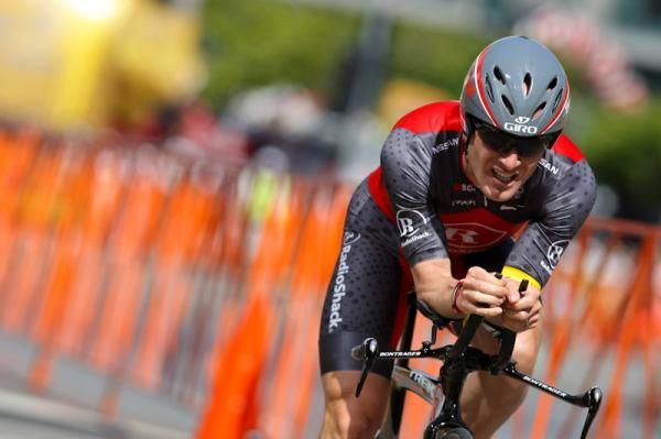 Levi Leipheimer (Team Radioshack) lost more time on the time trial.