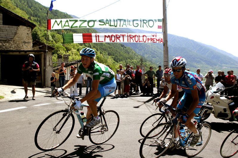 Fabian Wegmann on the Mortirolo in 2004