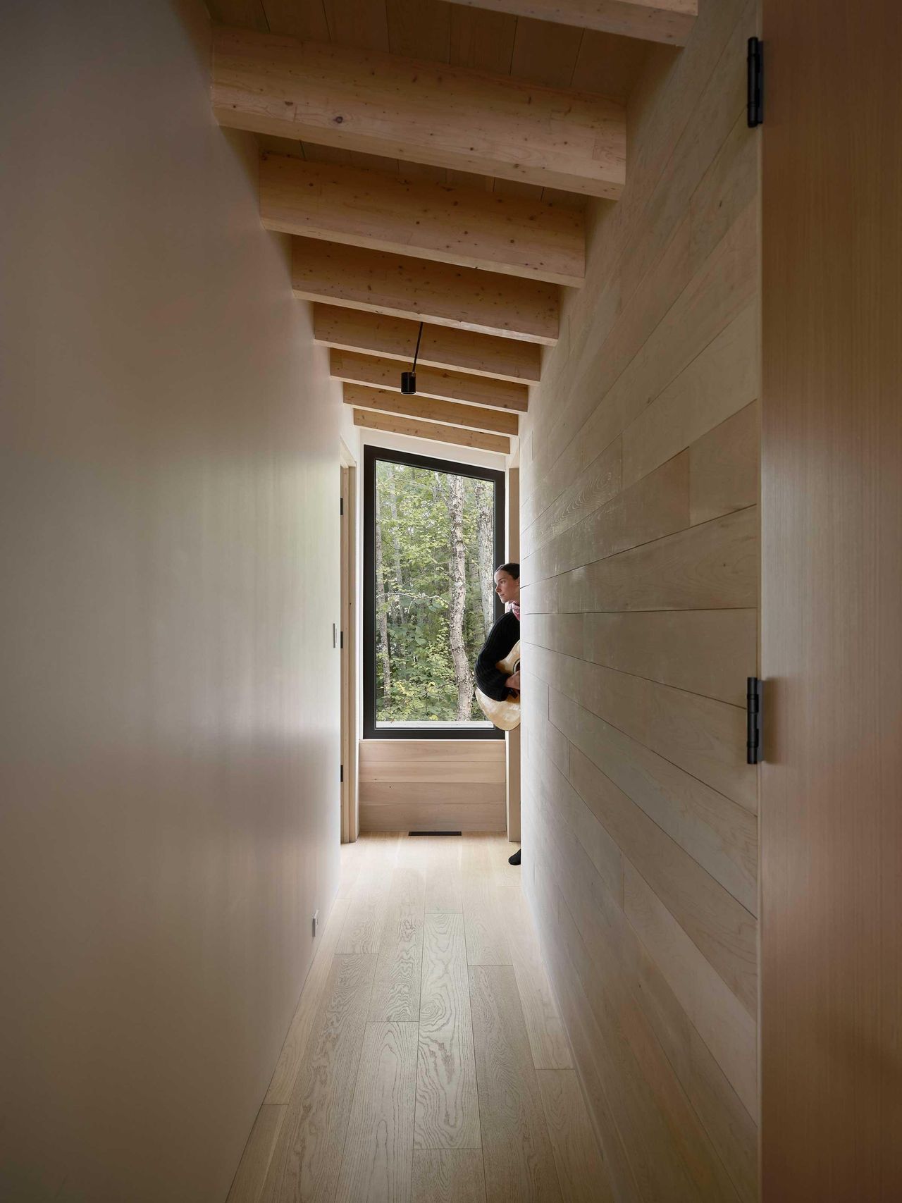 Interior views of the Counter-Slope House