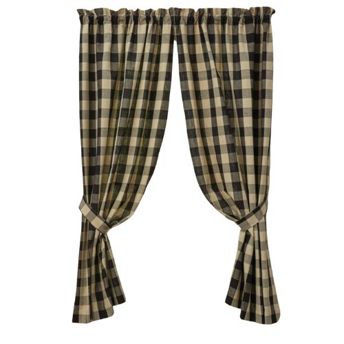 Park Designs, Park Designs Buffalo Check Panels 63"