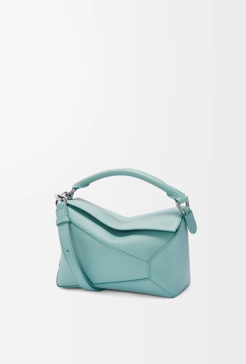 An image of the LOEWE puzzle bag, one of the most popular designer handbags.