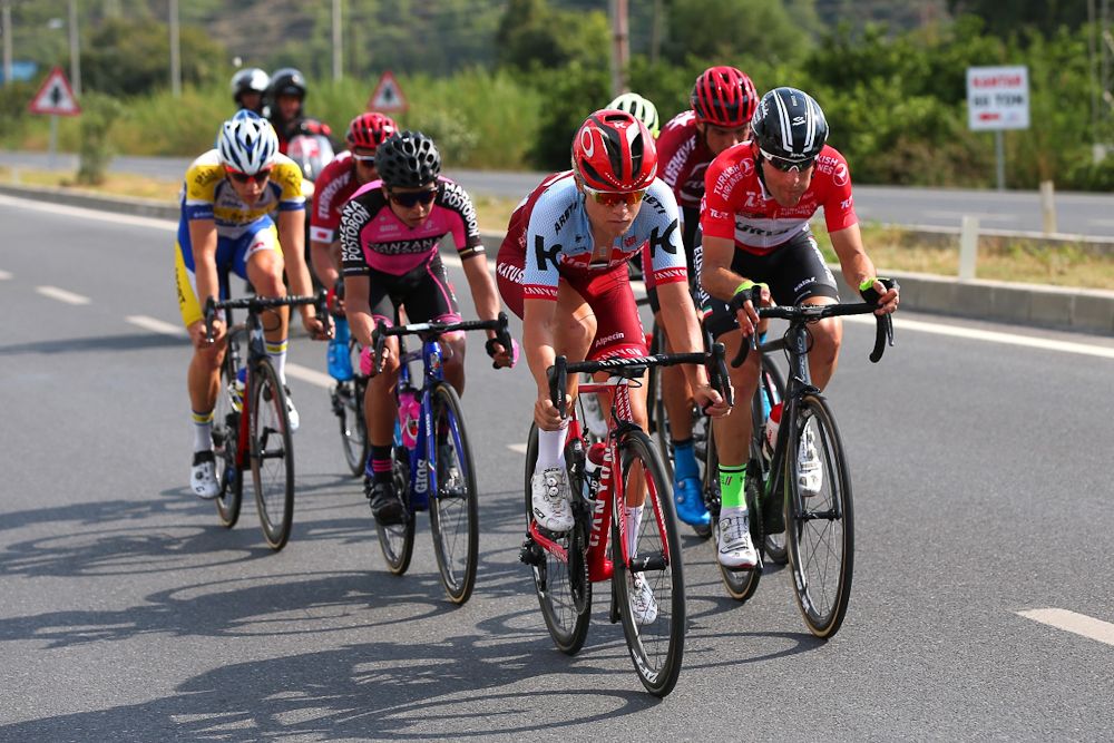 The day's breakaway during stage 3 in Turkey