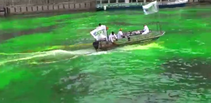 Don't worry, Chicago meant to turn its river a disgusting neon green