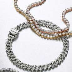 A close up of Pandora bracelets.
